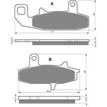 Brake plates Goldfren 036 AD