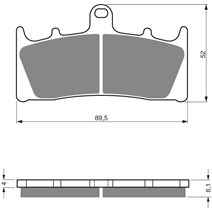 Goldfren brake plates 039 AD