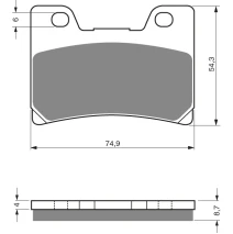 Brake plates Goldfren 045 AD