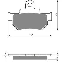 Brake plates Goldfren 046 AD