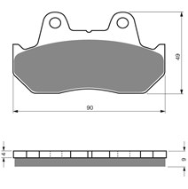 Brake plates Goldfren 049 AD