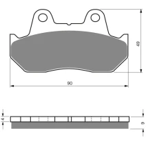 Brake plates Goldfren 049 AD