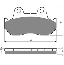 Brake plates Goldfren 050 AD