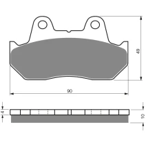 Brake plates Goldfren 050 AD