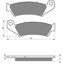 Goldfren brake plates 052 Ad