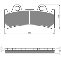 Brake plates Goldfren 054 AD