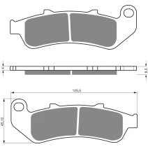 Brake plates Goldfren 055 AD