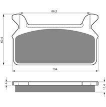 Brake plates Goldfren 063 AD