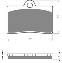 Brake plates Goldfren 064 AD