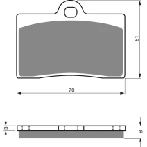 Brake plates Goldfren 064 AD
