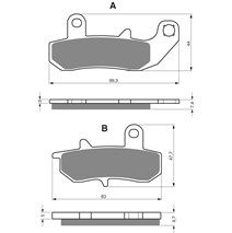 Brake plates Goldfren 065 AD