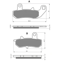 Brake plates Goldfren 065 AD
