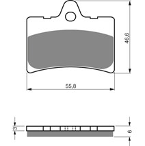 Brake plates Goldfren 066 AD