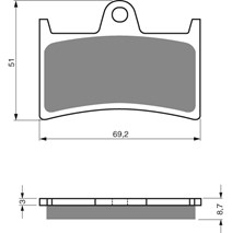 Brake plates Goldfren 070 AD