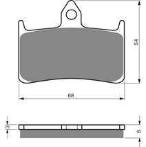 Brake plates Goldfren 069 AD