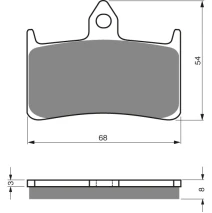 Brake plates Goldfren 069 AD