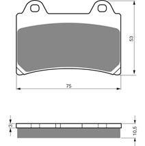 Brake plates Goldfren 073 AD