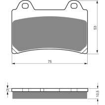 Brake plates Goldfren 073 AD