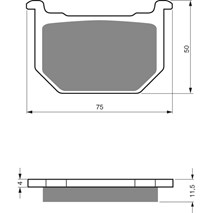 Brake plates Goldfren 075 AD