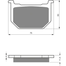 Brake plates Goldfren 075 AD