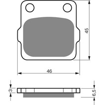 Brake plates Goldfren 077 AD