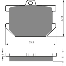 Brake plates Goldfren 082 AD