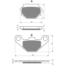 Brake plates Goldfren 084 AD