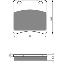 Brake plates Goldfren 085 AD