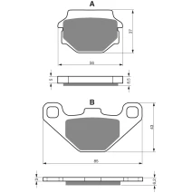 Brake plates Goldfren 086 AD