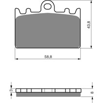 Brake plates Goldfren 090 AD