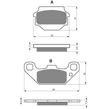 Brake plates Goldfren 091 AD