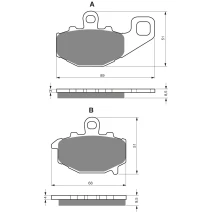 Brake plates Goldfren 093 AD