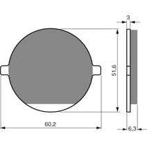 Brake plates Goldfren 097 AD