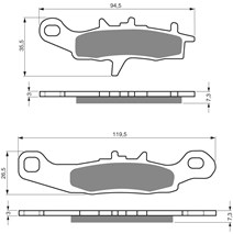 Brake plates Goldfren 108 AD