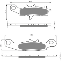 Brake pads Goldfren 108 AD