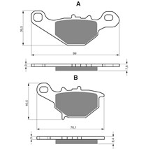 Delta Brake Plates as GF 109