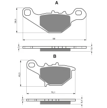 Delta Brake Plates as GF 109