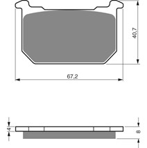 Brake plates Goldfren 127 AD