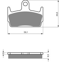 Brake plates Goldfren 131 AD