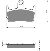 Brake plates Goldfren 131 AD