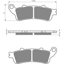 Brake plates Goldfren 135 AD