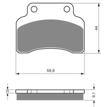 Brake plates Goldfren 136 AD