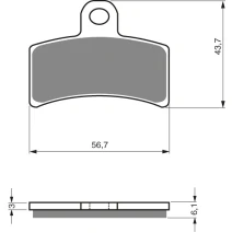 Brake plates Goldfren 143 AD