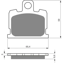 Brake plates Goldfren 151 AD