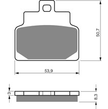 Brake plates Goldfren 170 AD