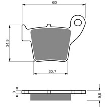 DP Brake Plates as GF 176