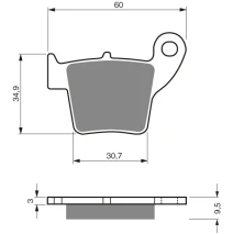 DP Brake Plates as GF 176