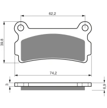 Brake plates Goldfren 180 AD