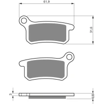 Brake plates Goldfren 185 AD