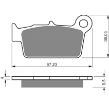 DP Brake Plates as GF 187